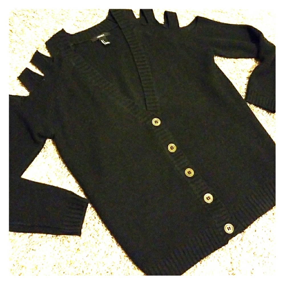 Peekaboo cold shoulder Sweater